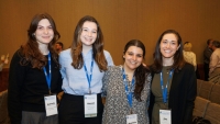 Gabriella Restifo-Bernstein, Hannah McManus, Stephanie Grimaldi, and Amy M. Rapp at a conference in 2024